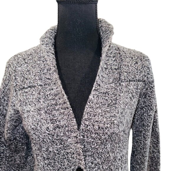 Eddie Bauer Heavy Knit Chunky Womens M Wool Cardigan Sweater Fisherman Preppy - Picture 3 of 11